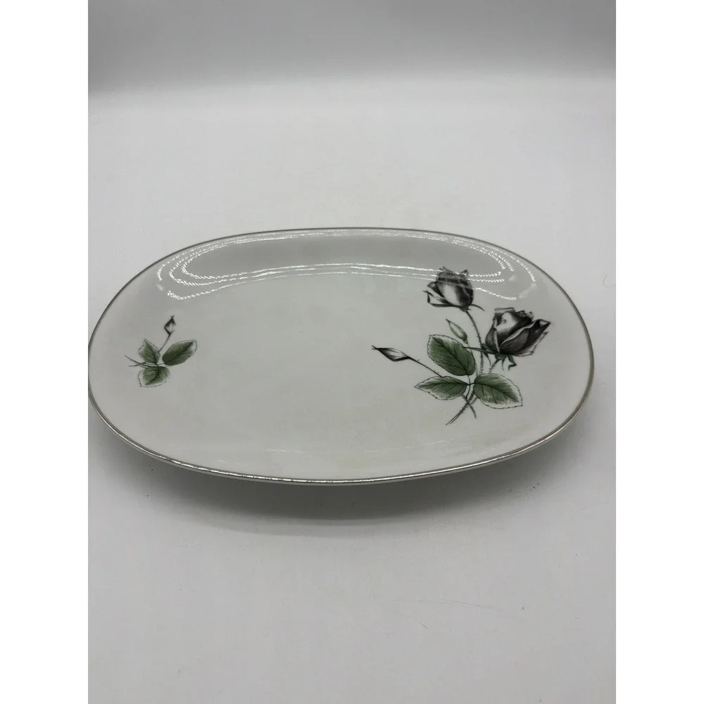 STONEGATE MIDNIGHT ROSE MEDIUM PLATTER - 13